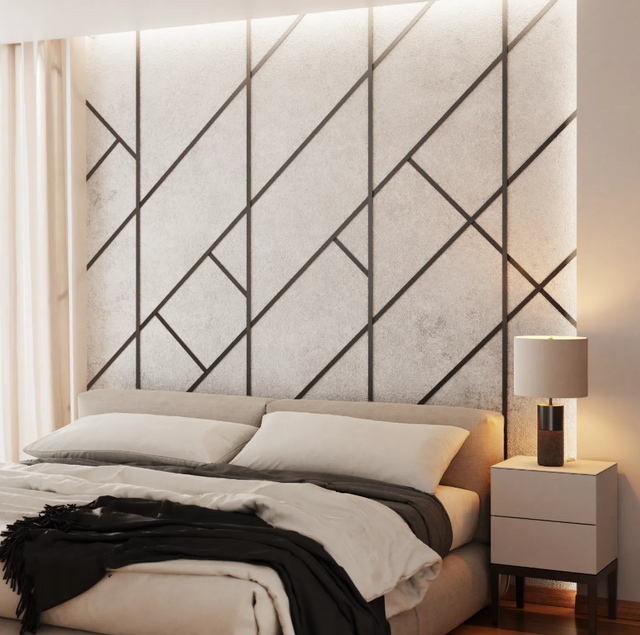 Bande I en acier inoxydable décorative pour murs noir satiné