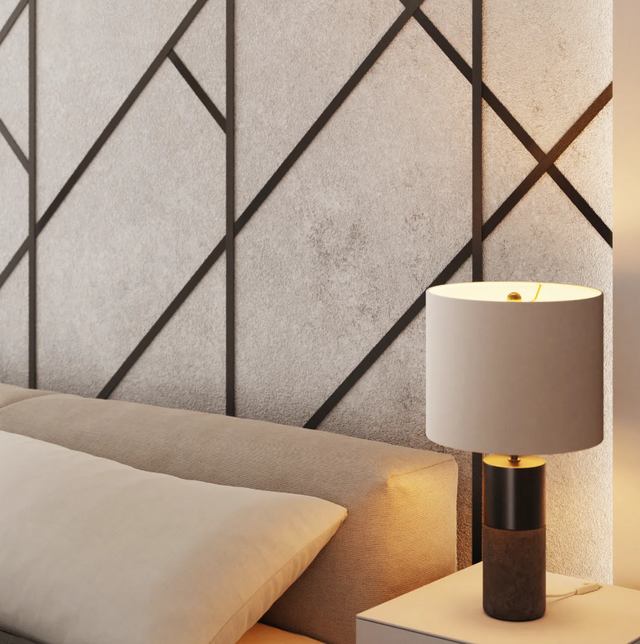 Striscia I in acciaio inossidabile decorativa per pareti - Gunmetal