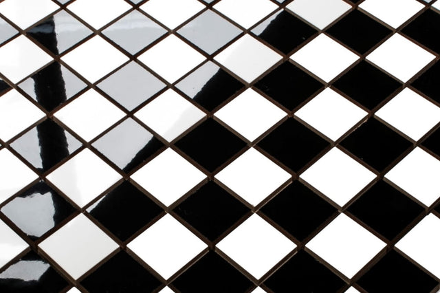 Mosaico in ceramica su rete per bagno o cucina 30 cm x 30 cm - Dama desk