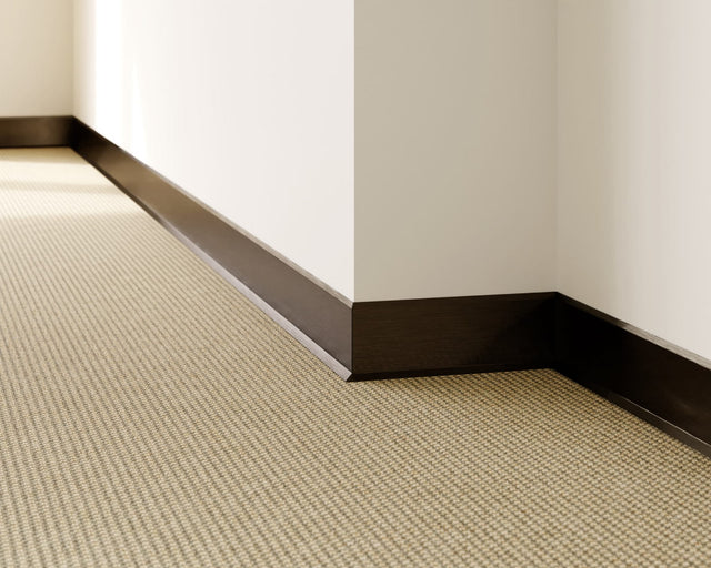 Skirting Board F and accessories in steel 270 cm - Satin black