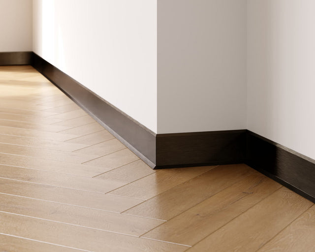 Plinthe F et accessoires en acier 270 cm - Noir satiné