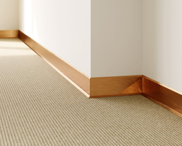 Zócalo F y accesorios en acero 270 cm - Cobre satinado