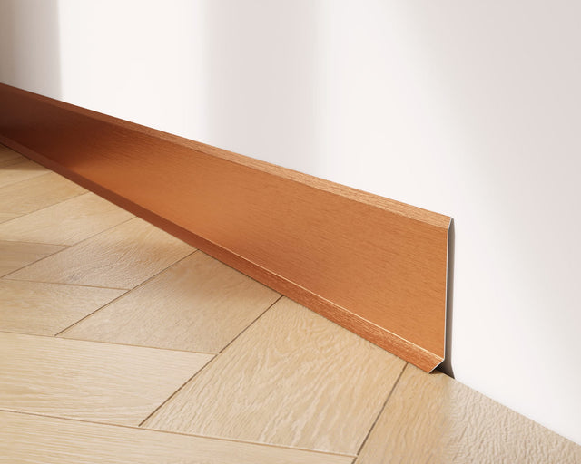 Zócalo F y accesorios en acero 270 cm - Cobre satinado