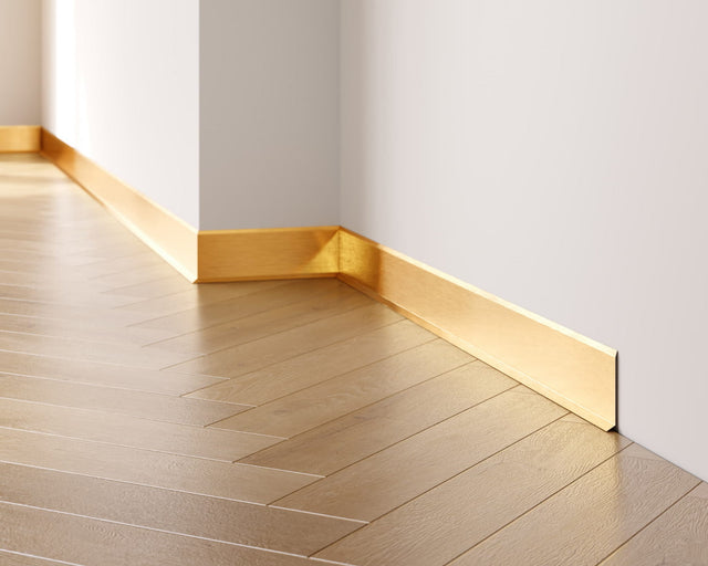 Plinthe F et accessoires en acier 270 cm - Or satiné