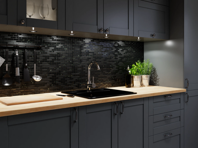 Glass mosaic on mesh for bathroom or kitchen 30 cm x 30 cm - Frank Baum