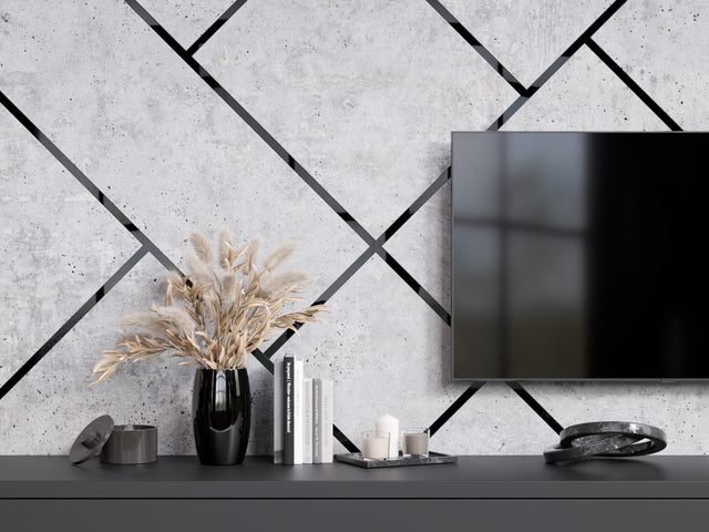 Striscia decorativa autoadesiva, 6 m - Nero lucido