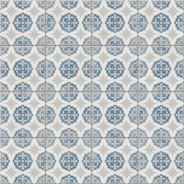 Decorative porcelain stoneware tile 20 cm x 20 cm, class I - Eurus wind