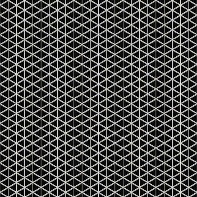 Glass mosaic on mesh for bathroom or kitchen 26.3 cm x 30.3 cm - Black Opium