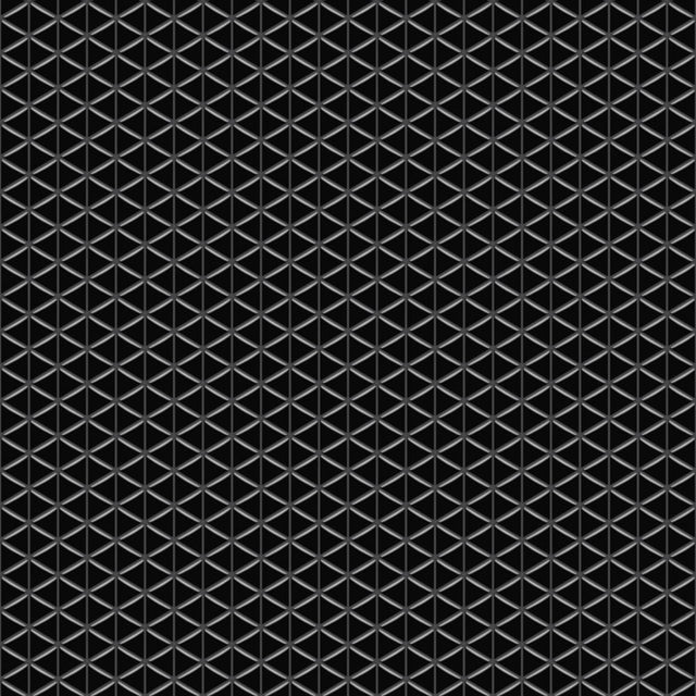 Mosaico de vidrio en malla para baño o cocina 26.3 cm x 30.3 cm - Back to Black