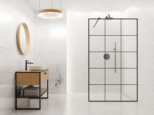 Mosaïque en céramique hexagonale sur filet pour salle de bain ou cuisine 32,3 cm x 27,7 cm - Marbre Honey