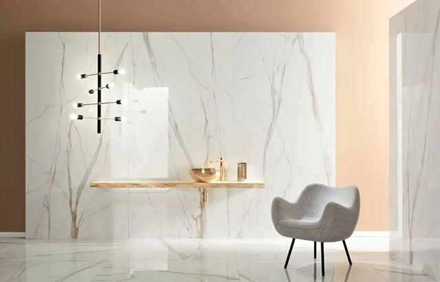 Piastrella rettificata per pavimento o parete interna o esterna 60 cm x 120 cm - Swiss Gold