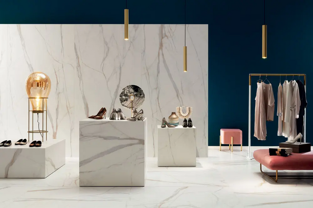 Rectified tile for internal or external floor or wall 60 cm x 120 cm - Swiss Gold