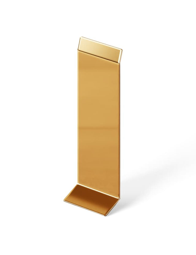 Skirting Board F and accessories in steel 270 cm - Glossy Gold