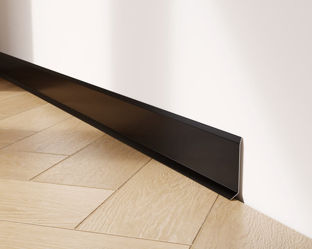 Zócalo F y accesorios en acero 270 cm - Negro mate pintura en polvo RAL 9005