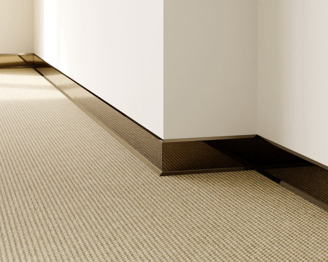 Zócalo F y accesorios en acero 270 cm - Negro brillante