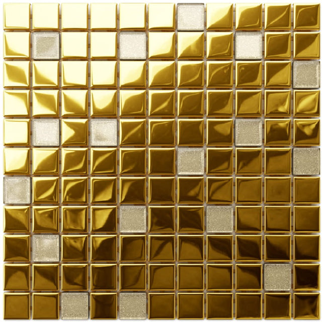 Mosaico in vetro su rete per bagno o cucina 30 cm x 30 cm - Pantheon