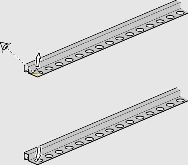 Profilo decorativo P angolare in acciaio inossidabile oro satinato