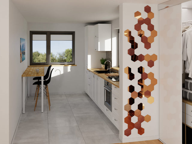 Decoraciones para pared, Cepillo de cobre - 12 cm x 14 cm