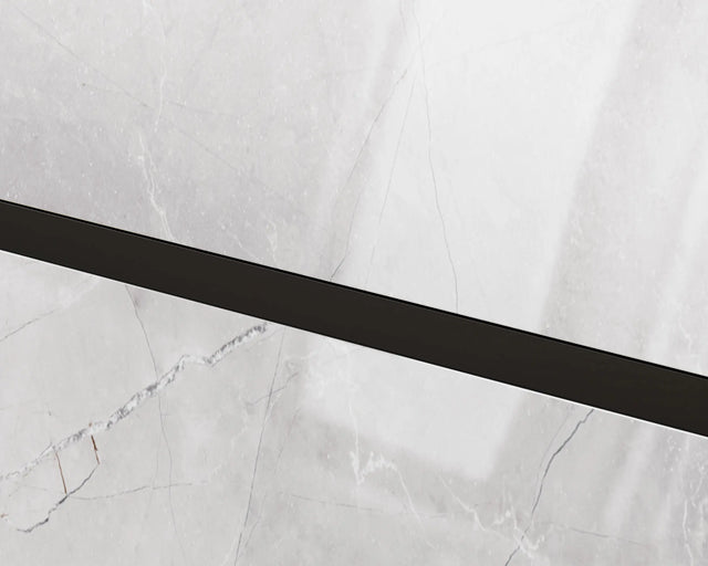 Profilo di raccordo a U in acciaio inox rettificato 2440 mm x 40 mm x 9 mm - nero opaco