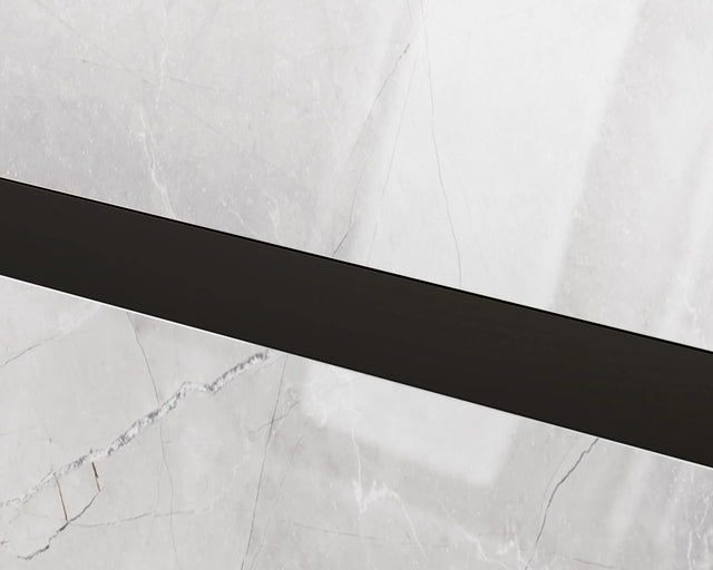Profilo di raccordo a U in acciaio inox rettificato 2440 mm x 40 mm x 9 mm - nero opaco