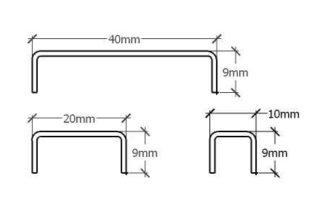 Profil C en acier inoxydable finition cuivre satiné