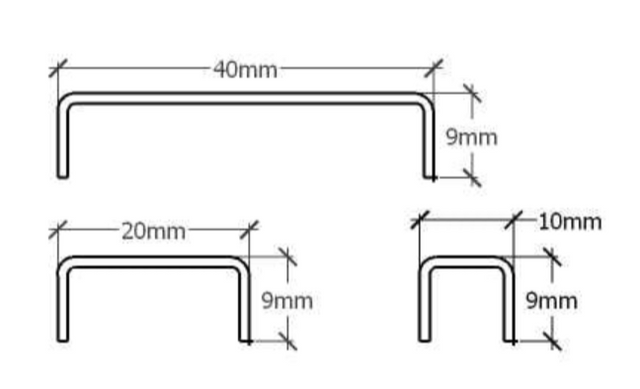 Profil C en acier inoxydable noir satiné
