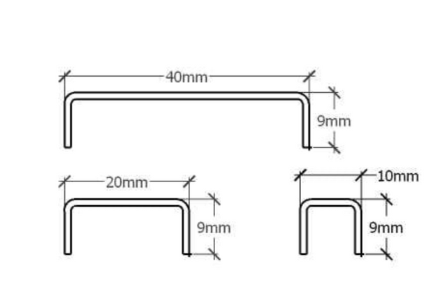 Polished copper stainless steel connection profile C