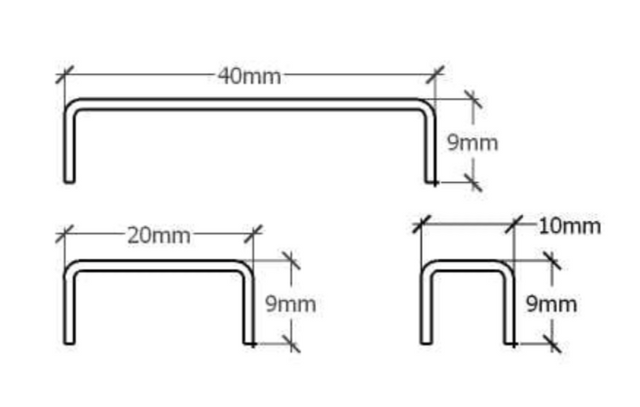 Profilo C di raccordo in acciaio inossidabile argento lucido