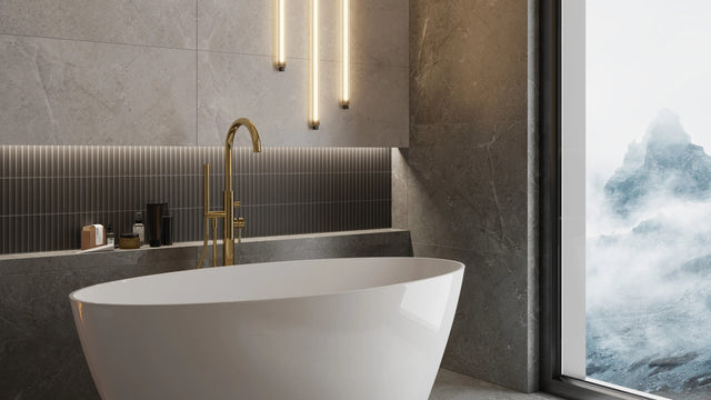 Mosaico en red de cerámica para baño o cocina 29.5 cm x 29 cm - Black piano