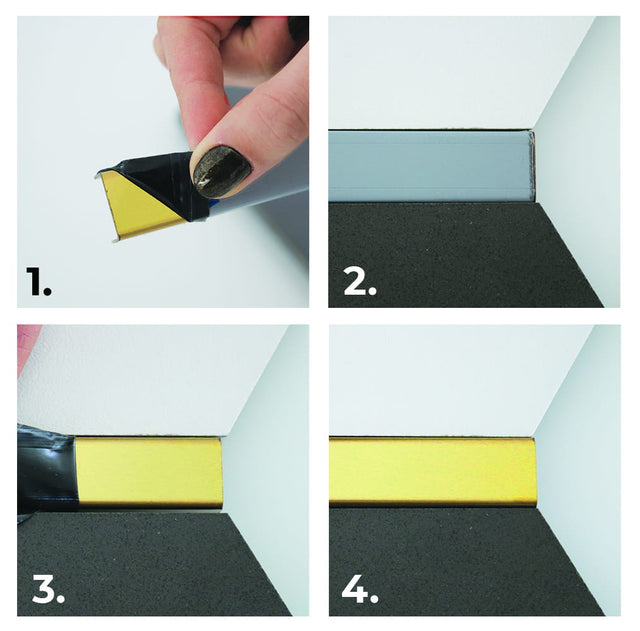 Connection profile C in shiny gold stainless steel