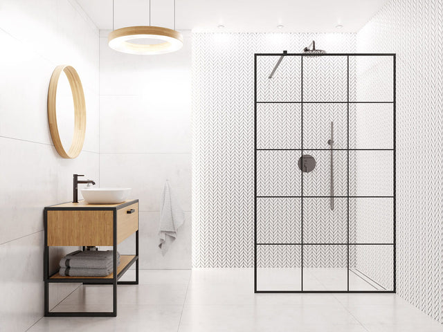 Mosaico de cerámica en malla para baño o cocina 33.2 cm x 27.6 cm - White Sparrow