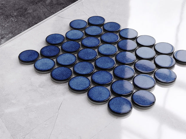 Mosaico de cerámica en red para baño o cocina 30.6 cm x 26.5 cm - Ocean Breeze