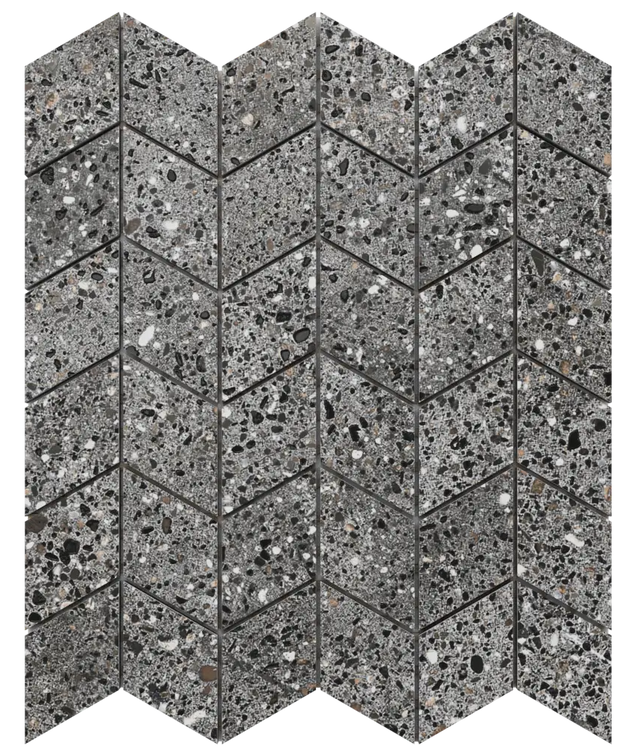 Mosaico de gres en red para baño o cocina 26.5 cm x 30.5 cm - Pizarra blanca