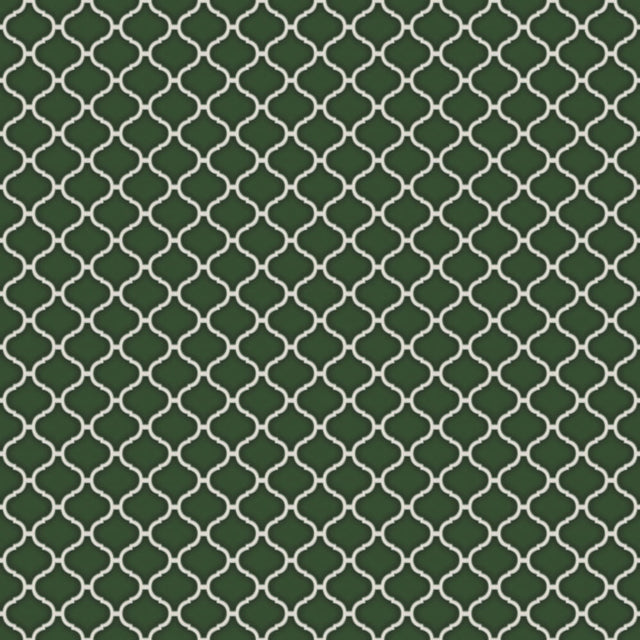 Mosaico in ceramica su rete per bagno o cucina 27.5 cm x 25.2 cm - Arab emerald
