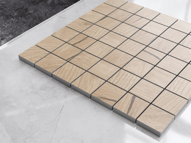 Mosaico in gres su rete per bagno o cucina 29.2 cm x 29.2 cm - Maple square