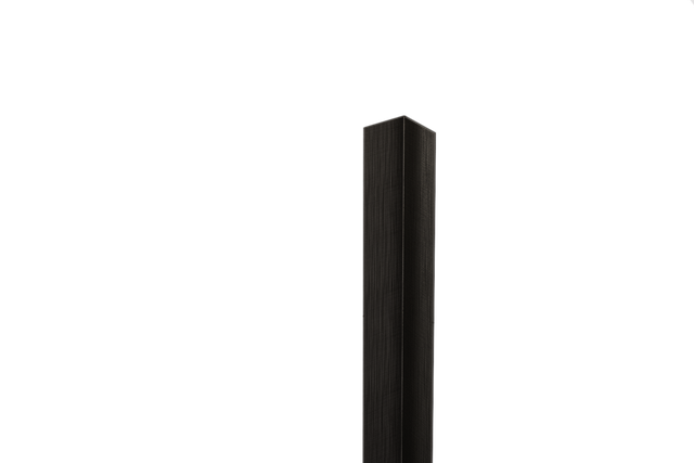 Decorative profile L-shaped internal in black satin stainless steel