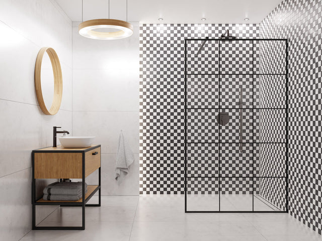 Mosaico in gres su rete per bagno o cucina 30 x 30 cm - Velvet dama desk