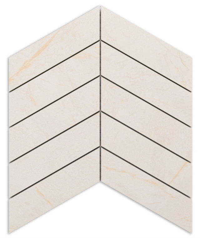 Mosaico in gres su rete per bagno o cucina 24.6 cm x 25.2 cm - Sand Drift