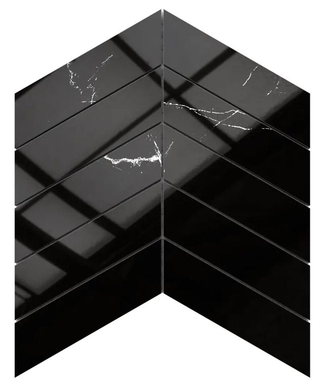 Mosaïque en grès sur filet pour salle de bain ou cuisine 24,6 cm x 25,2 cm - Marbre épicé