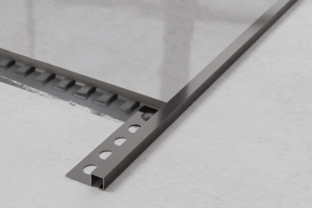 Profilo decorativo Qs angolare in acciaio inossidabile - Gunmetal