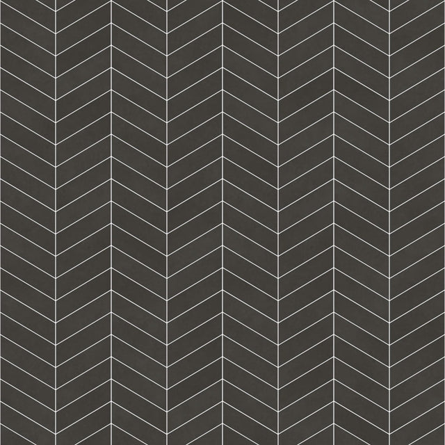 Mosaico in gres su rete per bagno o cucina 24.6 cm x 25.2 cm - Black matt spruce