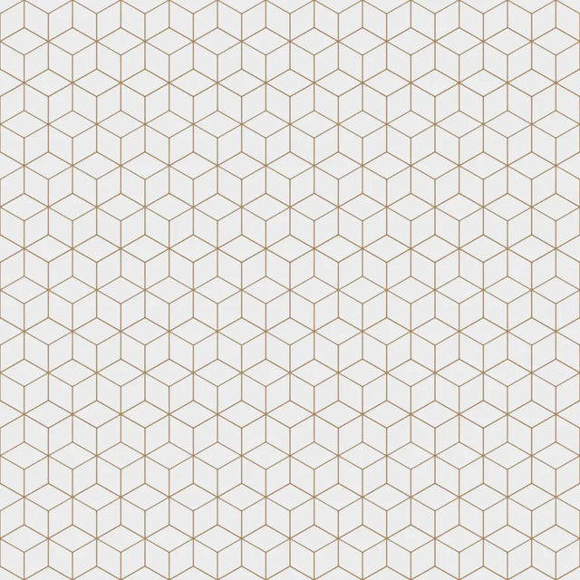 Mosaico in gres su rete per bagno o cucina 30.5 x 26.5 cm -  White geometric cubes