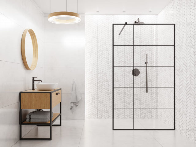 Mosaico in gres su rete per bagno o cucina 24.6 x 25.2 cm - Marble spruce