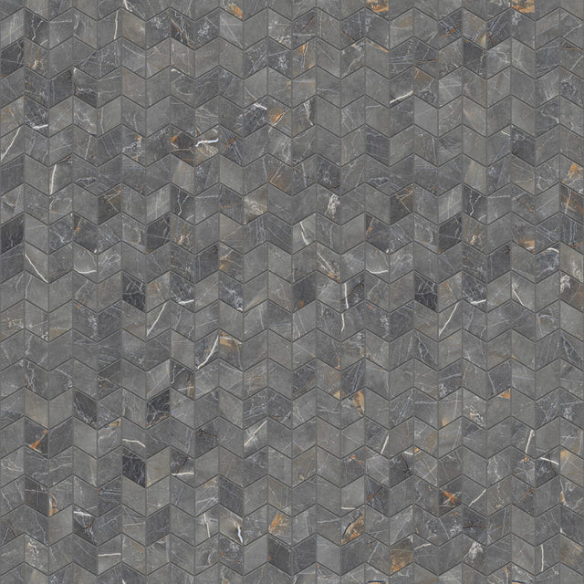 Mosaic in gres on mesh for bathroom or kitchen 26.5 cm x 30.5 cm - Diamond rhombus polished