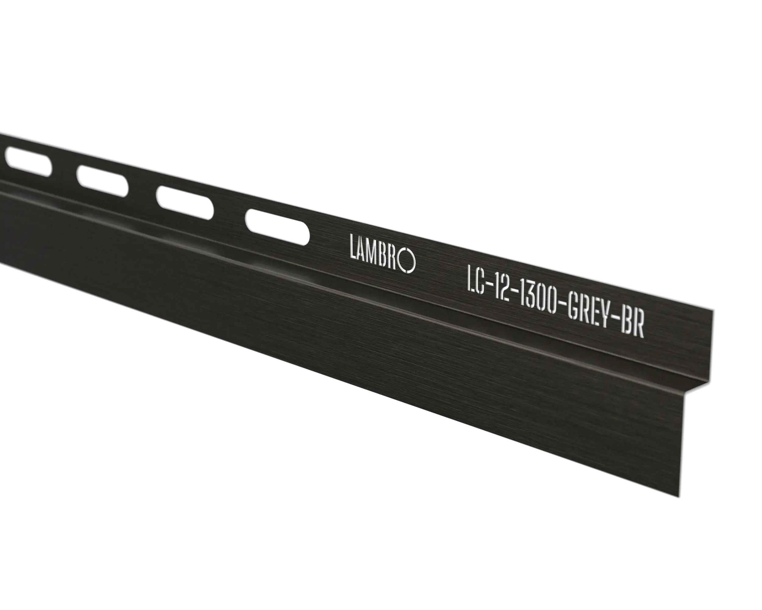 Front floor LC shower profile - Matte black RAL 9005 – ILCOM CERAMICA