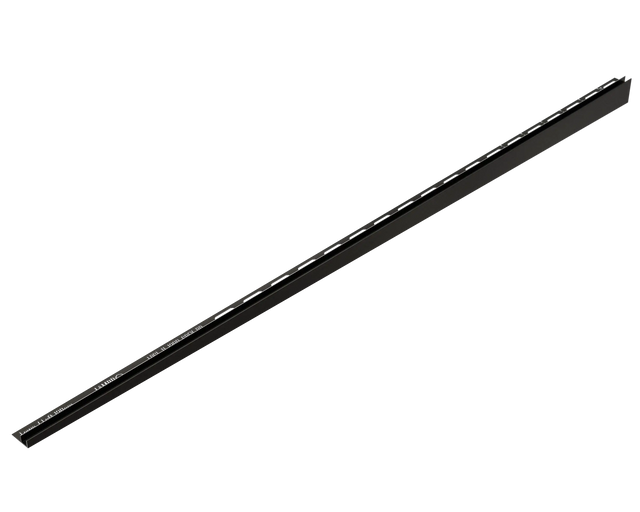 LPSL glass profile for shower and left floor, satin black