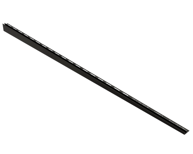 LPSL glass profile for shower and left floor, satin black