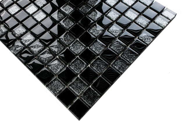 Mosaico in vetro su rete per bagno o cucina 30 x 30 cm - Obsession