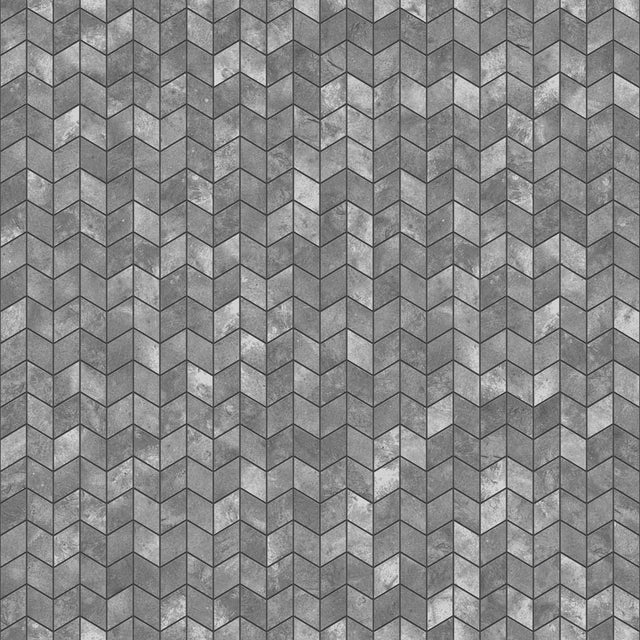 Mosaic in gres on mesh for bathroom or kitchen 26.5 cm x 30.5 cm - Grey slate