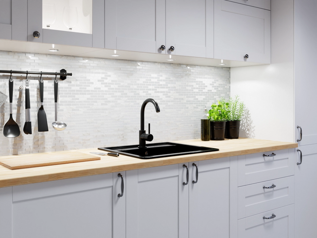 Glass mosaic on mesh for bathroom or kitchen 30 cm x 30 cm - Frank Baum